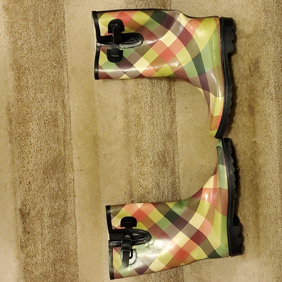Women's Multi-colored Rainboots - Picture 2 of 6